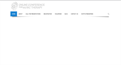 Desktop Screenshot of onlineconferenceformusictherapy.com