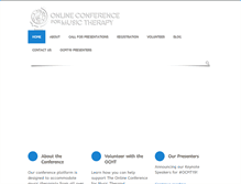 Tablet Screenshot of onlineconferenceformusictherapy.com
